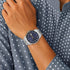 Titan Analog with Day and Date Blue Dial Stainless Steel Strap watch