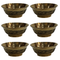 Brass Bowls With Flora Design 51g Pack of 6