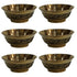 Brass Bowls With Flora Design 51g Pack of 6