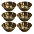 Brass Bowls With Flora Design 51g Pack of 6