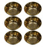 Brass Bowls With Flora Design 51g Pack of 6