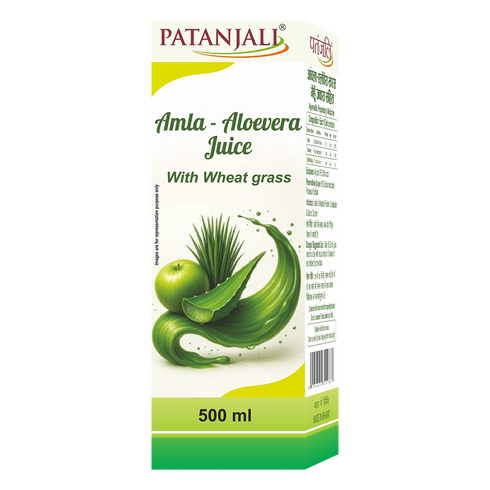 Patanjali Amla-Aloevera with Wheatgrass Juice
