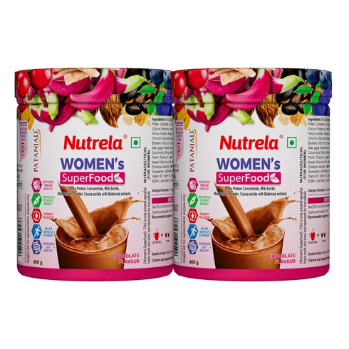 Patanjali Nutrela Women Superfood - Chocolate Flavor - 400g (Pack of 2)