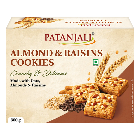 Patanjali Almond & Raisins Cookies