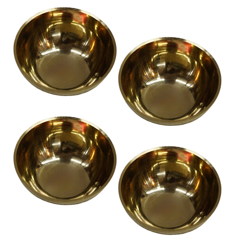 Brass Bowls With Design 59g Pack of 4