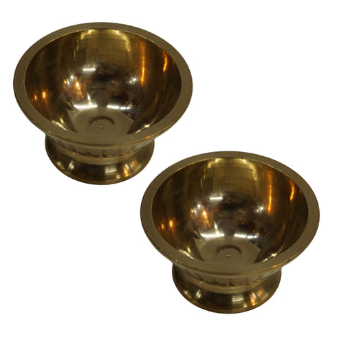 Brass Dessert Bowl 101g Pack of 2