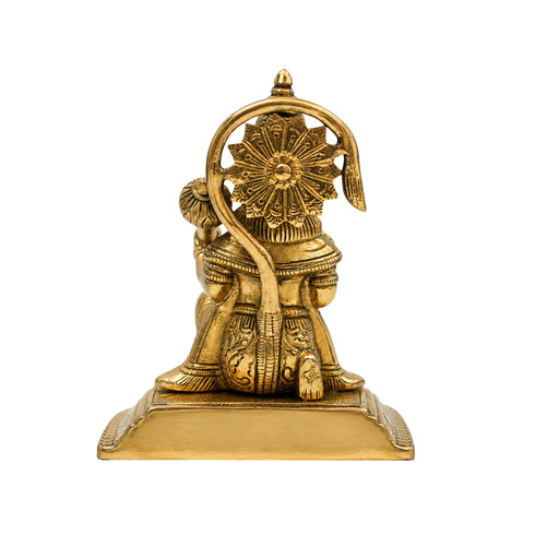 Brass Sitting Hanuman Ji Idol 1933g