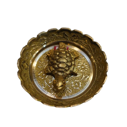 Vastu Turtle with Brass Plate 62g (Pack of 2)