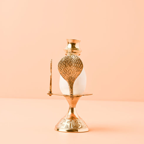 Samskara Home White Stone Shivalingam Big