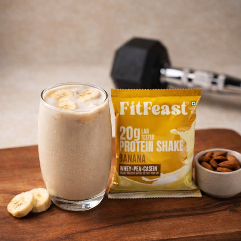 Fitfeast Assorted Protein Sachet Pack – Banana & Coffee Flavour