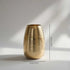 Behoma Ribbed Vase – Gold
