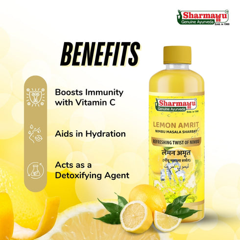 Sharmayu Ayurveda Lemon Amrit Nimbu Masala Sharbat