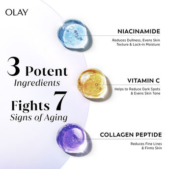 Olay 7 in 1 Gel Moisturizer with Niacinamide | Vitamin C | Collagen Peptide