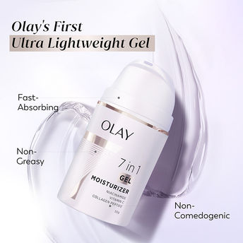 Olay 7 in 1 Gel Moisturizer with Niacinamide | Vitamin C | Collagen Peptide