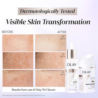 Olay 7 in 1 Gel Moisturizer with Niacinamide | Vitamin C | Collagen Peptide