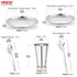 Vinod 18 Pieces Stainless Steel Dinner Set with Mirror finish Heavy Gauge steel Rust free Durable Dishwasher safe and ISI Certified