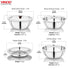 Vinod 18 Pieces Stainless Steel Dinner Set with Mirror finish Heavy Gauge steel Rust free Durable Dishwasher safe and ISI Certified