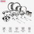 Vinod 18 Pieces Stainless Steel Dinner Set with Mirror finish Heavy Gauge steel Rust free Durable Dishwasher safe and ISI Certified