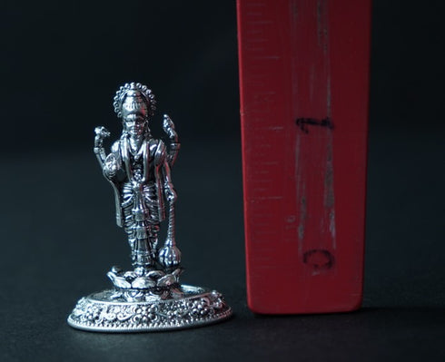 Pure Silver Antique Satya Narayana Swamy 18.15g By Mahita Collections