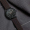 Titan Men's Minimalist Zen Watch Black: Sleek Leather Strap with Contrast Hands