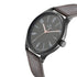Titan Men's Minimalist Zen Watch Black: Sleek Leather Strap with Contrast Hands