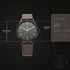 Titan Men's Minimalist Zen Watch Black: Sleek Leather Strap with Contrast Hands