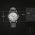 Titan Neo Economy Quartz Analog with Date Silver Dial Grey Leather Strap Watch For Men
