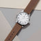 Titan Men's Urban Edge Lustrous Silver Dial Leather Watch