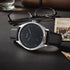 Titan Workwear Quartz Analog Black Dial Black Leather Strap Watch For Men