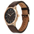 Titan Neo Basics Analog with Brown Dial Brown Leather Strap Watch for Men