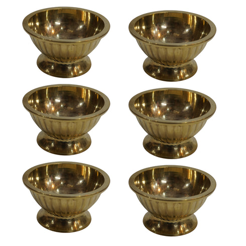 Brass Dessert Bowl 101g Pack of 6