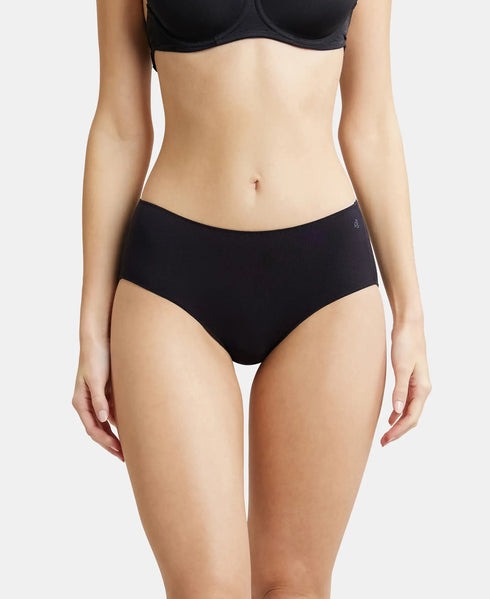 Jockey High Coverage Micro Modal Hipster With Ultrasoft Concealed Waistband | Black