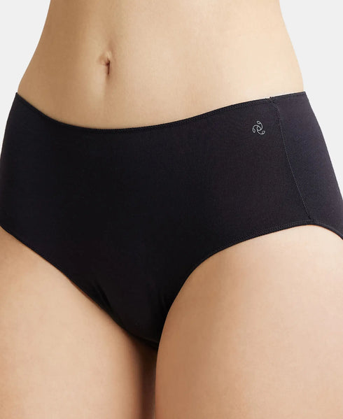 Jockey High Coverage Micro Modal Hipster With Ultrasoft Concealed Waistband | Black
