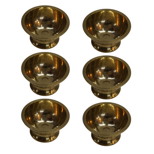 Brass Dessert Bowl 101g Pack of 6