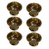 Brass Dessert Bowl 101g Pack of 6
