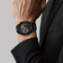 Titan Octane Quartz Multifunction Black Dial With Black Leather Strap Watch For Men
