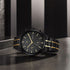 Titan Black and Gold Anthracite Dial Analog Stainless Steel Strap watch for Men