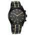 Titan Black and Gold Anthracite Dial Analog Stainless Steel Strap watch for Men