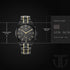 Titan Black and Gold Anthracite Dial Analog Stainless Steel Strap watch for Men