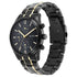 Titan Black and Gold Anthracite Dial Analog Stainless Steel Strap watch for Men