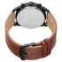 Titan Workwear Multifunction Black Dial Brown Leather Strap Watch For Men