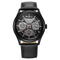 Titan Octane Multifunction Black Dial Black Leather Strap Watch For Men