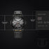 Titan Octane Multifunction Black Dial Black Leather Strap Watch For Men