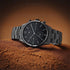 Titan Workwear Multifunction Black Dial Black Metal Strap Watch For Men