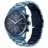 Titan Neo Splash Quartz Analog with Date Blue Dial Blue Stainless Steel Strap Watch