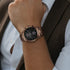 Titan Neo Splash Quartz Multifunction Black Dial Stainless Steel Strap Watch