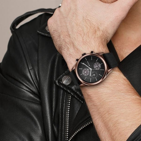 Titan Men's Infinity Chrono watch Durable Leather Strap
