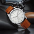 Titan Men's Metropolitan Charm: Men's Multifunctional Black Watch with Leather Strap