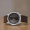 Titan Wrist Wit Quartz Analog with Day and Date Brown Dial Leather Strap Watch