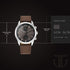 Titan Wrist Wit Quartz Analog with Day and Date Brown Dial Leather Strap Watch